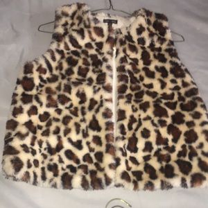 Animal Print Soft and Furry vest